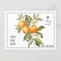 Orange Blossom Save the Date