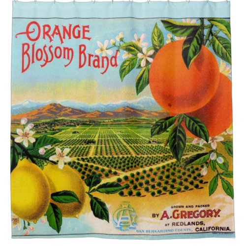 Orange Blossom Shower Curtain