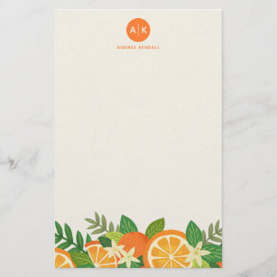 Orange Blossom Stationery