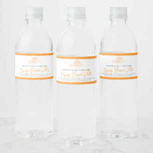 Orange blossom water drawing orange product small bottle label
