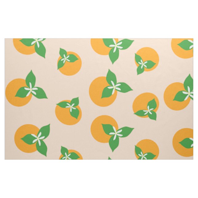 Orange Blossoms Fabric (Fat Quarter)