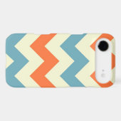 Orange blue chevron zigzag stripes zig zag pattern Case-Mate iPhone case (Back (Horizontal))