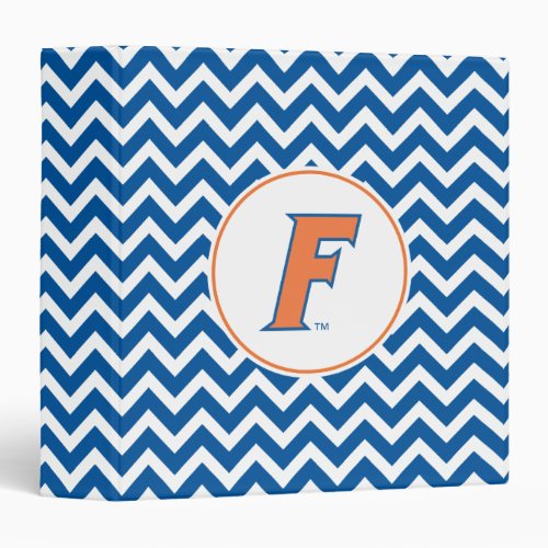 Orange  Blue Florida F Logo 3 Ring Binder