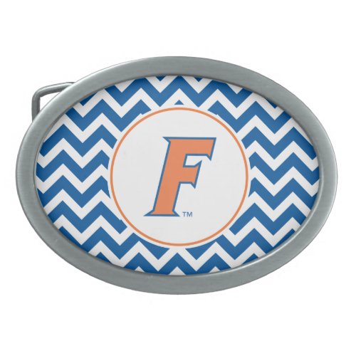Orange  Blue Florida F Logo Belt Buckle