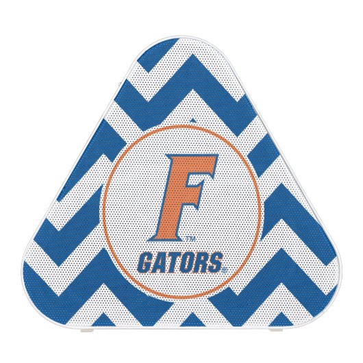 Orange & Blue Florida F Logo Bluetooth Speaker (Front)