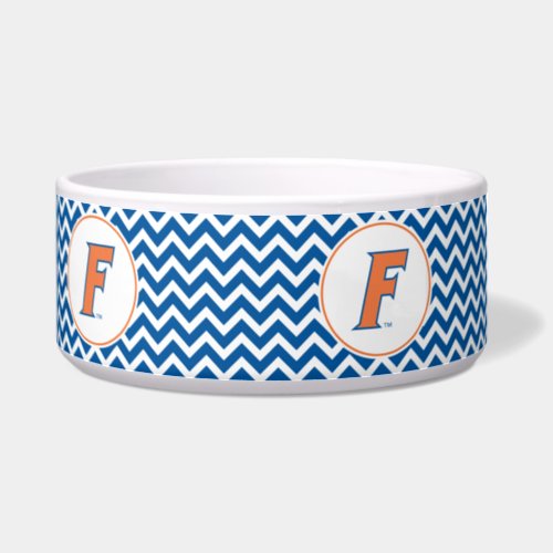Orange  Blue Florida F Logo Bowl