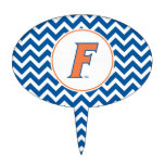 Orange &amp; Blue Florida F Logo Cake Topper