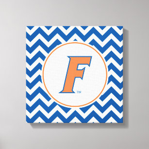 Orange & Blue Florida F Logo Canvas Print