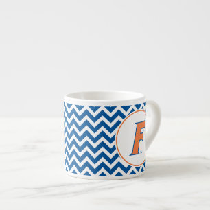 Orange & Blue Florida F Logo Espresso Cup
