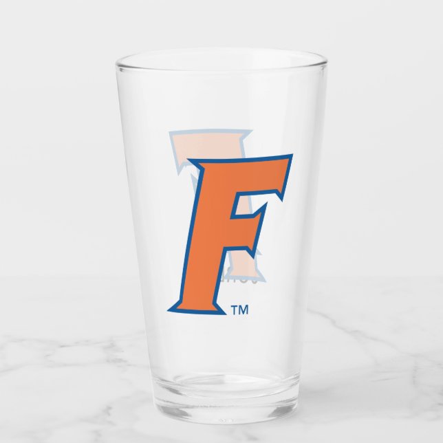 Orange & Blue Florida F Logo Glass (Front)