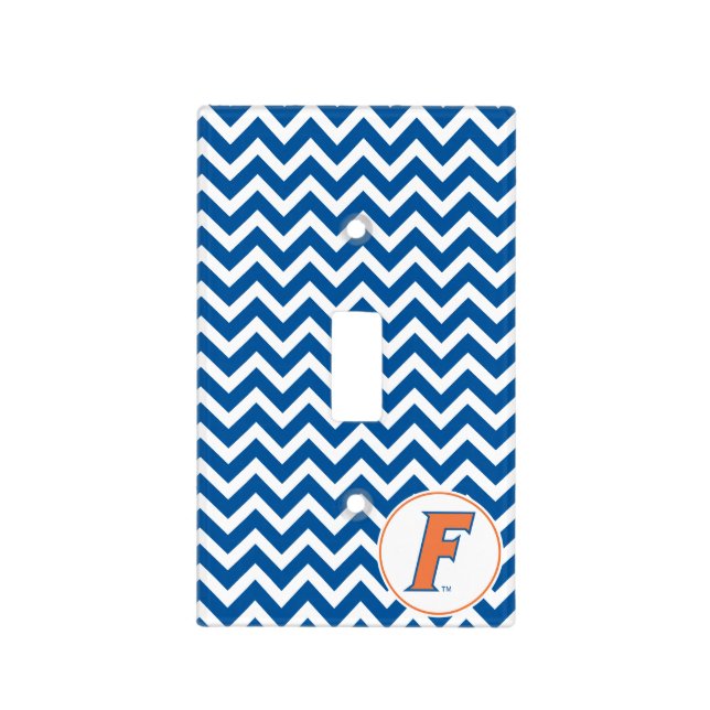 Orange & Blue Florida F Logo Light Switch Cover (Front)