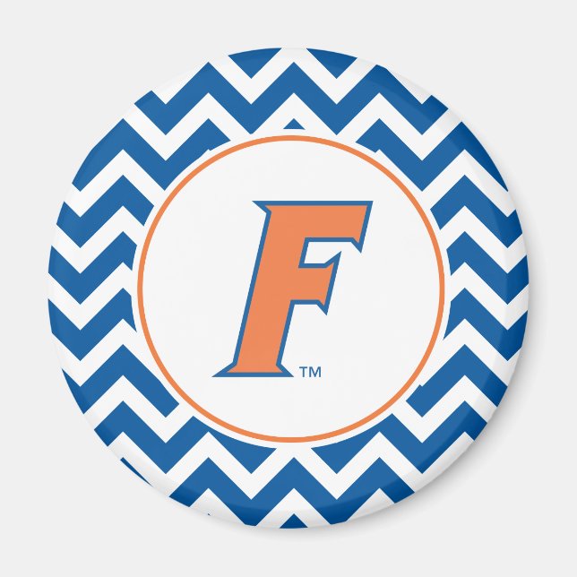 Orange & Blue Florida F Logo Magnet (Front)