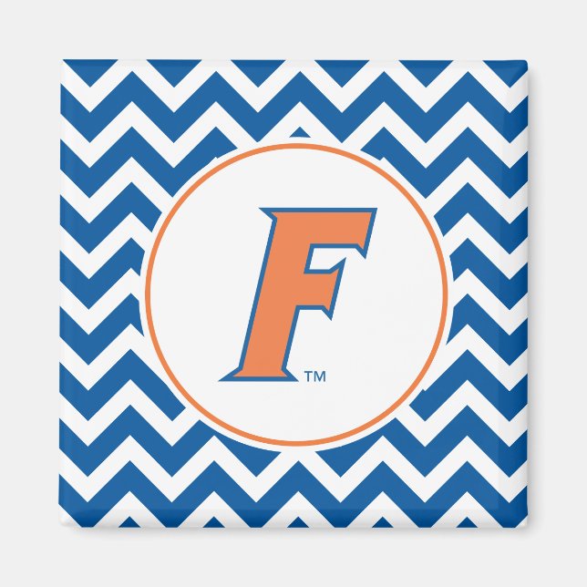 Orange & Blue Florida F Logo Magnet (Front)