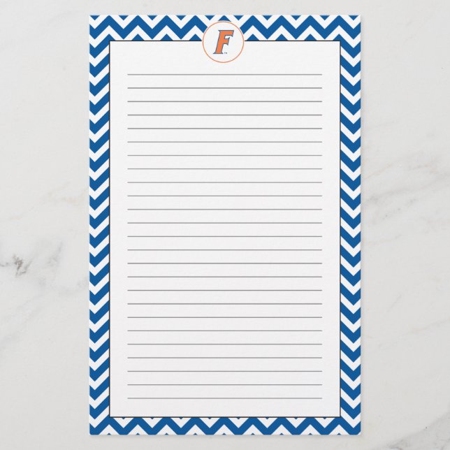 Orange & Blue Florida F Logo Stationery (Front)
