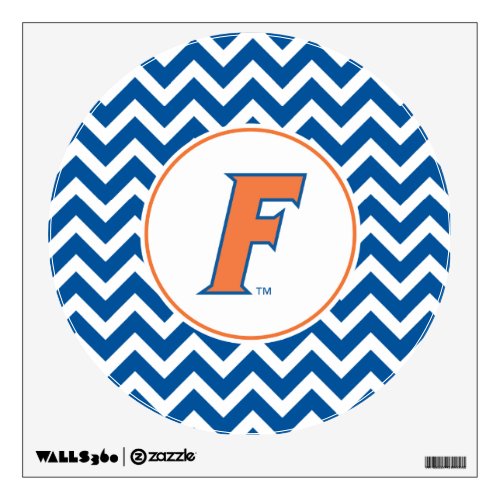Orange  Blue Florida F Logo Wall Sticker