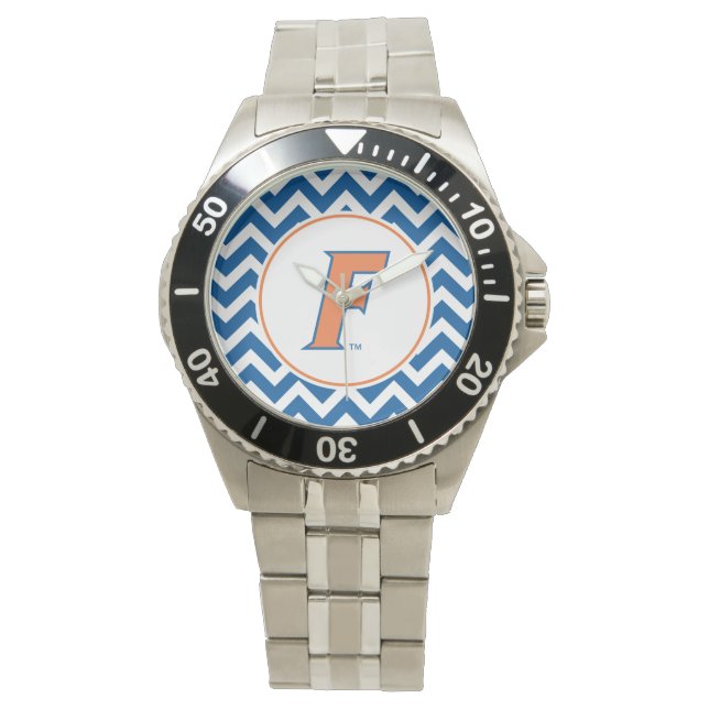 Orange & Blue Florida F Logo Watch (Front)