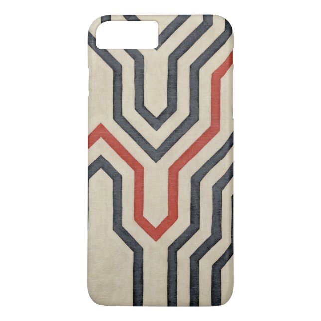 Orange & Blue Graphic Lines Case-Mate iPhone Case (Back)