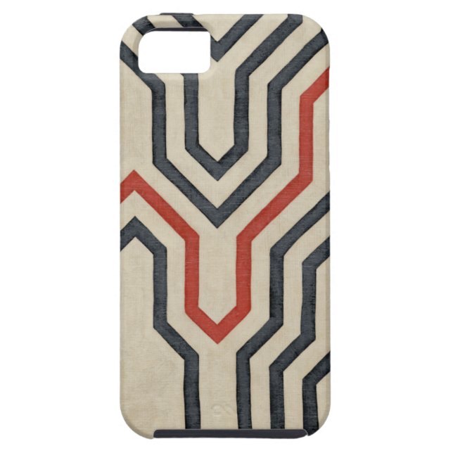 Orange & Blue Graphic Lines Case-Mate iPhone Case (Back)