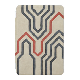 Orange & Blue Graphic Lines iPad Mini Cover
