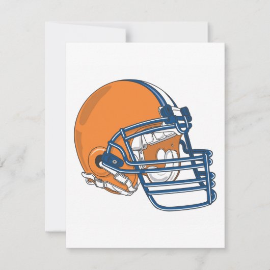 Orange blue helmet (Front)