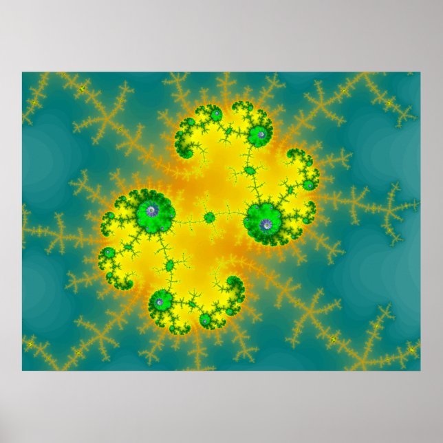 Orange/Blue Julia (Print) Poster (Front)