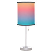 Orange Blue Ombre Modern Room Table Lamp (Left)
