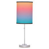 Orange Blue Ombre Modern Room Table Lamp (Front)