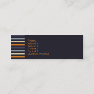 Orange & Blue • Profilecard Mini Business Card