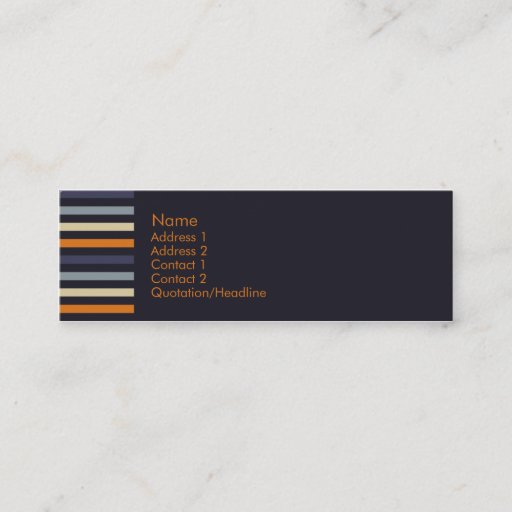 Customizable Orange &amp; Blue â€¢ Profilecard Business Cards