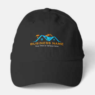 Orange & Blue Roofing Remodeling Handyman Performance Cap