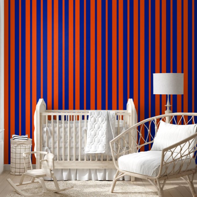 Orange Blue Stylish Stripes Pattern Design  Wallpaper (Creator Uploaded)