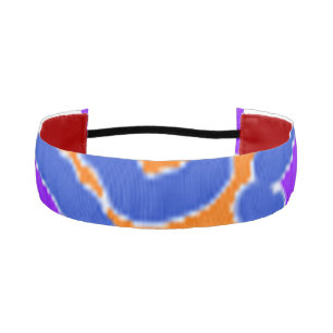 Orange Blue Tiger Kitten Non-Slip Headbands
