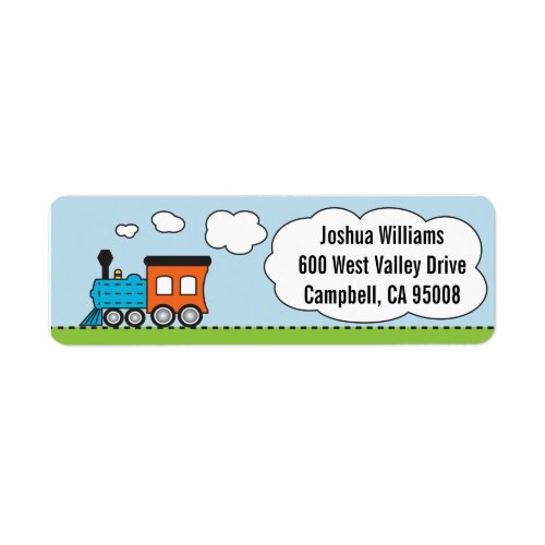 OrangeBlue Train Address Labels