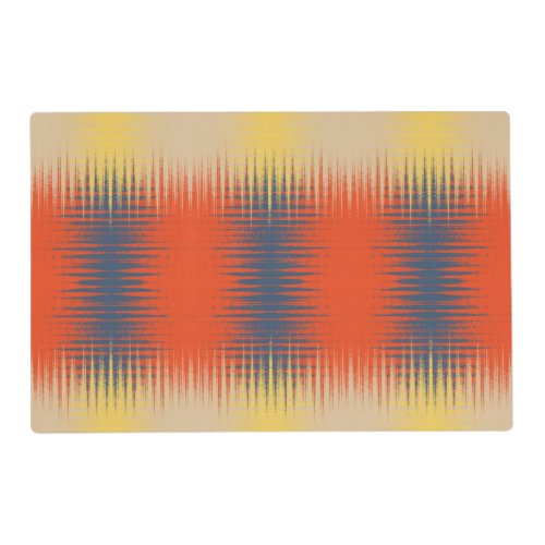 Orange Blue Yellow Red Cream Placemat