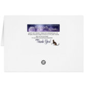 Orange Bokeh 1 You are So Beautiful Romance Card (Back Horizontal)