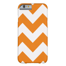 Orange Bold Chevron Barely There iPhone 6 Case