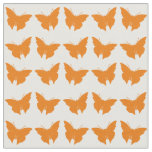 Orange Bold Mod Butterflies Fabric