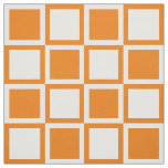 Orange Bold Mod Squares ~ large scale Fabric