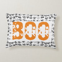 Bat Skull Goth Pattern / Spun Polyester Square Pillow /Single