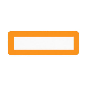 Orange border blank label
