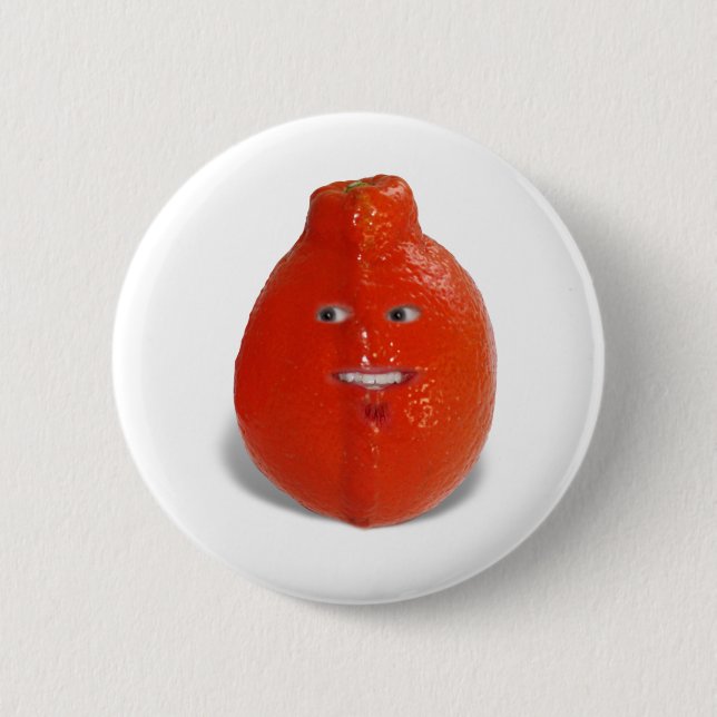 Orange Boy Pinback Button (Front)