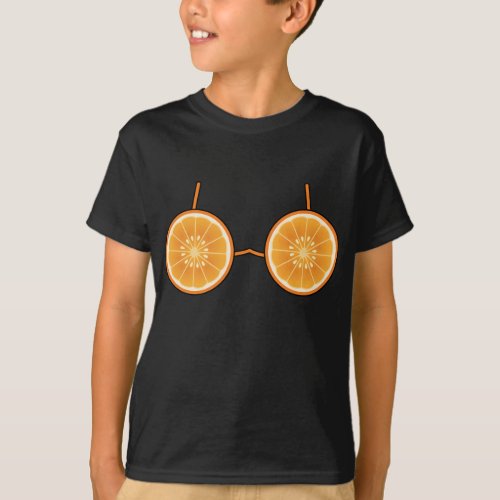 Orange Bra Costume Cute Easy Fruit Halloween Gift T_Shirt