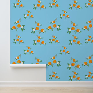 Orange branches wallpaper