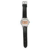 Orange Brick - NOPE Funny customizable Watch (Flat)