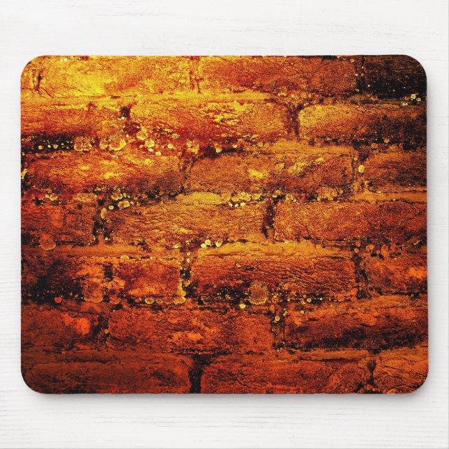 Orange brick wall mousepad (Front)