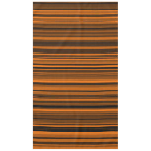 Orange Brown Black Stripes Tablecloth