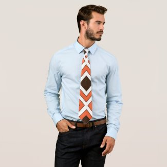 Orange Brown Diamond Geometric Pattern
