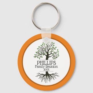 Orange & Brown Family Reunion  Keychain