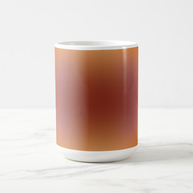 orange brown freeform gradient on mug (Center)