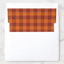 Orange Brown Plaid Checker Pattern